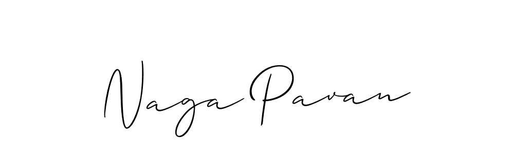 Also we have Naga Pavan name is the best signature style. Create professional handwritten signature collection using Allison_Script autograph style. Naga Pavan signature style 2 images and pictures png