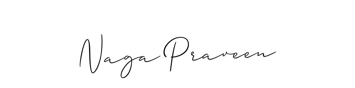 Naga Praveen stylish signature style. Best Handwritten Sign (Allison_Script) for my name. Handwritten Signature Collection Ideas for my name Naga Praveen. Naga Praveen signature style 2 images and pictures png