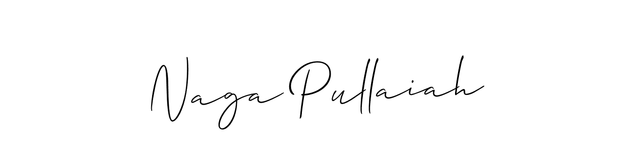 Also we have Naga Pullaiah name is the best signature style. Create professional handwritten signature collection using Allison_Script autograph style. Naga Pullaiah signature style 2 images and pictures png