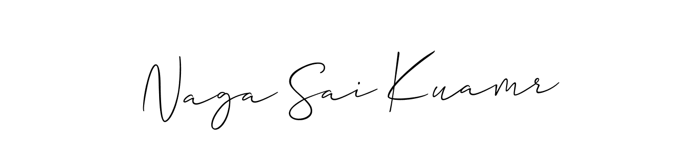 This is the best signature style for the Naga Sai Kuamr name. Also you like these signature font (Allison_Script). Mix name signature. Naga Sai Kuamr signature style 2 images and pictures png