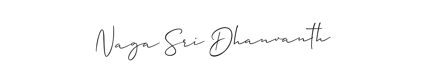 You should practise on your own different ways (Allison_Script) to write your name (Naga Sri Dhanvanth) in signature. don't let someone else do it for you. Naga Sri Dhanvanth signature style 2 images and pictures png