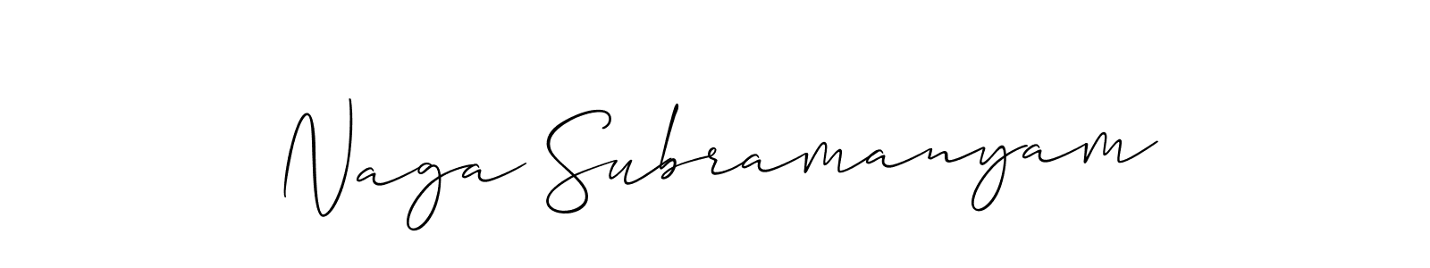 How to make Naga Subramanyam name signature. Use Allison_Script style for creating short signs online. This is the latest handwritten sign. Naga Subramanyam signature style 2 images and pictures png