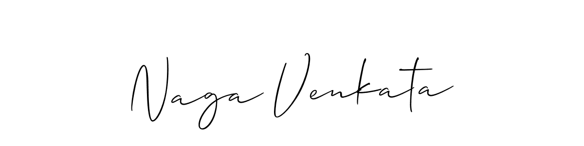 You should practise on your own different ways (Allison_Script) to write your name (Naga Venkata) in signature. don't let someone else do it for you. Naga Venkata signature style 2 images and pictures png