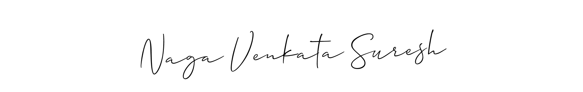 How to make Naga Venkata Suresh name signature. Use Allison_Script style for creating short signs online. This is the latest handwritten sign. Naga Venkata Suresh signature style 2 images and pictures png