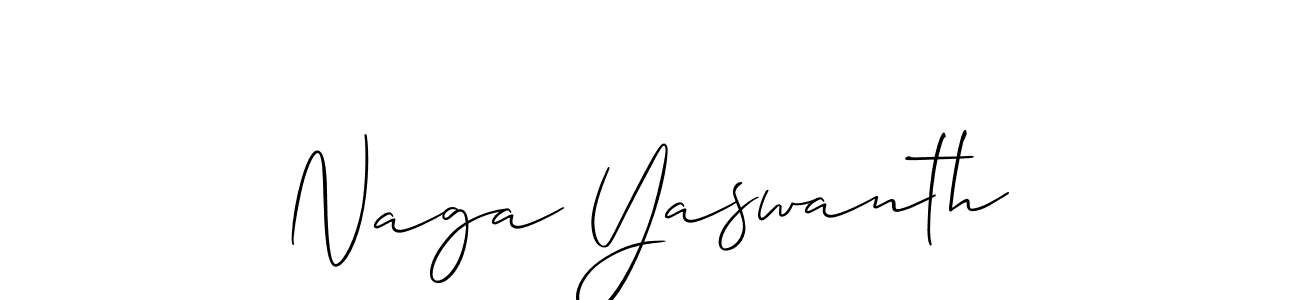 Also we have Naga Yaswanth name is the best signature style. Create professional handwritten signature collection using Allison_Script autograph style. Naga Yaswanth signature style 2 images and pictures png