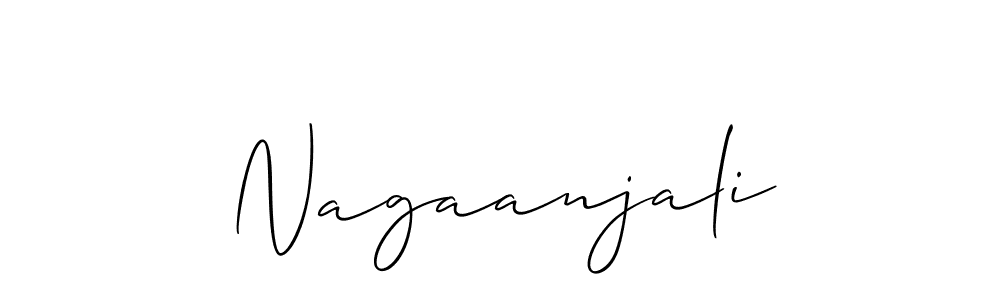 Design your own signature with our free online signature maker. With this signature software, you can create a handwritten (Allison_Script) signature for name Nagaanjali. Nagaanjali signature style 2 images and pictures png