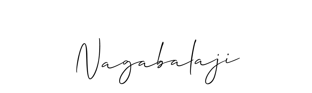 Make a beautiful signature design for name Nagabalaji. With this signature (Allison_Script) style, you can create a handwritten signature for free. Nagabalaji signature style 2 images and pictures png