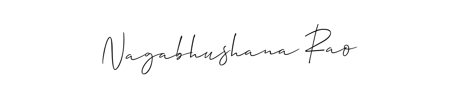 This is the best signature style for the Nagabhushana Rao name. Also you like these signature font (Allison_Script). Mix name signature. Nagabhushana Rao signature style 2 images and pictures png