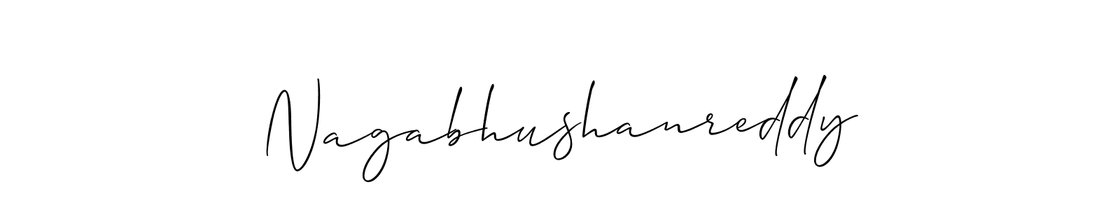 Nagabhushanreddy stylish signature style. Best Handwritten Sign (Allison_Script) for my name. Handwritten Signature Collection Ideas for my name Nagabhushanreddy. Nagabhushanreddy signature style 2 images and pictures png