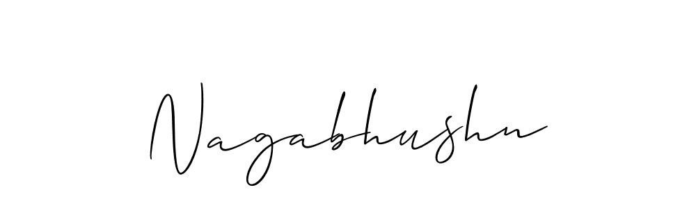 Make a beautiful signature design for name Nagabhushn. With this signature (Allison_Script) style, you can create a handwritten signature for free. Nagabhushn signature style 2 images and pictures png