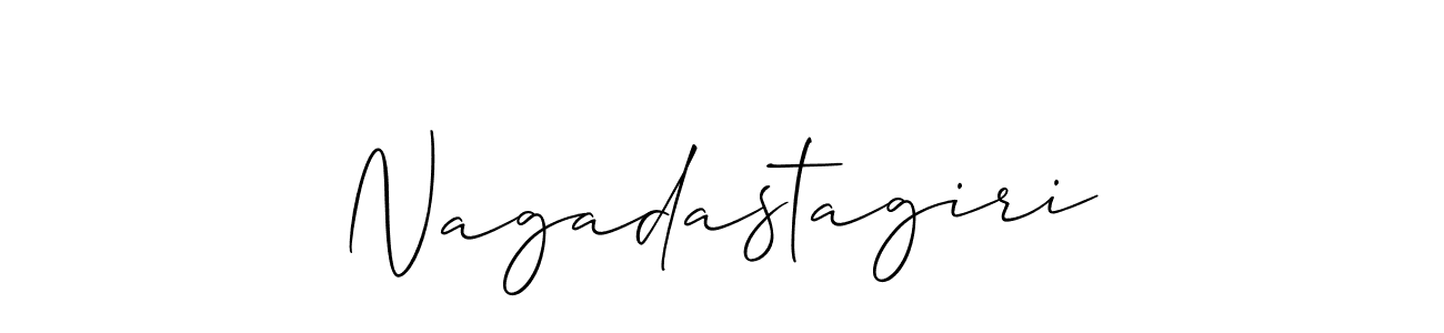 Similarly Allison_Script is the best handwritten signature design. Signature creator online .You can use it as an online autograph creator for name Nagadastagiri. Nagadastagiri signature style 2 images and pictures png