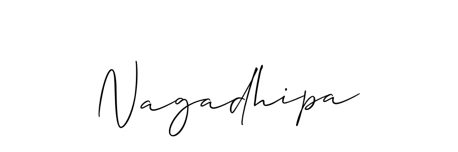 The best way (Allison_Script) to make a short signature is to pick only two or three words in your name. The name Nagadhipa include a total of six letters. For converting this name. Nagadhipa signature style 2 images and pictures png