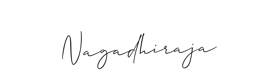 Make a beautiful signature design for name Nagadhiraja. With this signature (Allison_Script) style, you can create a handwritten signature for free. Nagadhiraja signature style 2 images and pictures png