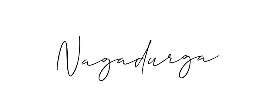 How to make Nagadurga signature? Allison_Script is a professional autograph style. Create handwritten signature for Nagadurga name. Nagadurga signature style 2 images and pictures png