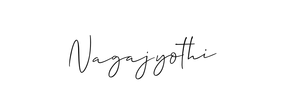 Make a short Nagajyothi signature style. Manage your documents anywhere anytime using Allison_Script. Create and add eSignatures, submit forms, share and send files easily. Nagajyothi signature style 2 images and pictures png