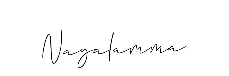 How to make Nagalamma signature? Allison_Script is a professional autograph style. Create handwritten signature for Nagalamma name. Nagalamma signature style 2 images and pictures png
