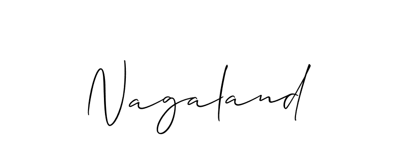 How to make Nagaland signature? Allison_Script is a professional autograph style. Create handwritten signature for Nagaland name. Nagaland signature style 2 images and pictures png