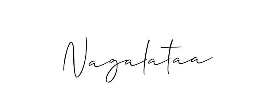 if you are searching for the best signature style for your name Nagalataa. so please give up your signature search. here we have designed multiple signature styles  using Allison_Script. Nagalataa signature style 2 images and pictures png