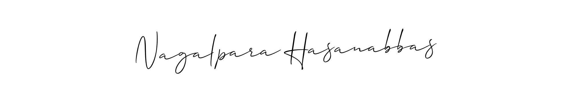 Design your own signature with our free online signature maker. With this signature software, you can create a handwritten (Allison_Script) signature for name Nagalpara Hasanabbas. Nagalpara Hasanabbas signature style 2 images and pictures png