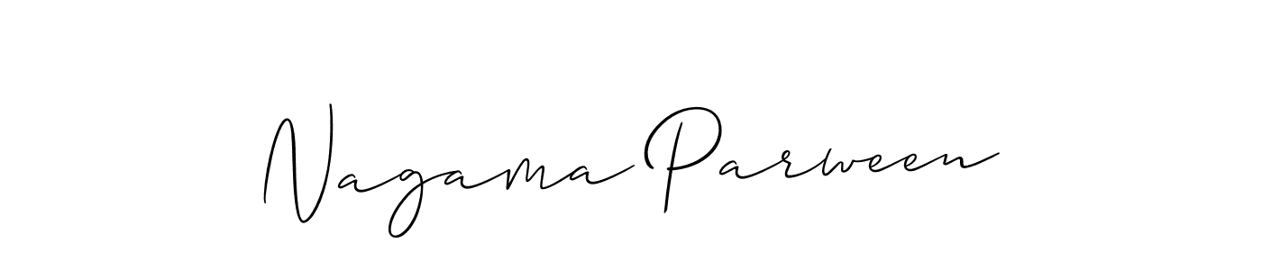 Make a short Nagama Parween signature style. Manage your documents anywhere anytime using Allison_Script. Create and add eSignatures, submit forms, share and send files easily. Nagama Parween signature style 2 images and pictures png