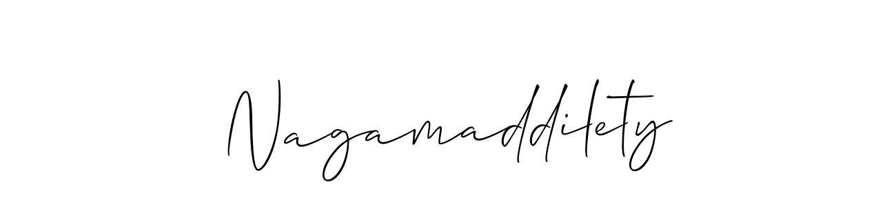 This is the best signature style for the Nagamaddilety name. Also you like these signature font (Allison_Script). Mix name signature. Nagamaddilety signature style 2 images and pictures png