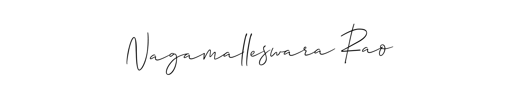 Similarly Allison_Script is the best handwritten signature design. Signature creator online .You can use it as an online autograph creator for name Nagamalleswara Rao. Nagamalleswara Rao signature style 2 images and pictures png