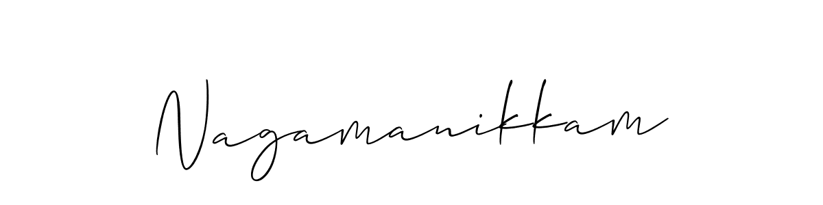 How to make Nagamanikkam signature? Allison_Script is a professional autograph style. Create handwritten signature for Nagamanikkam name. Nagamanikkam signature style 2 images and pictures png