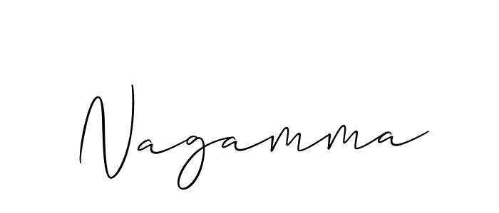 How to make Nagamma signature? Allison_Script is a professional autograph style. Create handwritten signature for Nagamma name. Nagamma signature style 2 images and pictures png