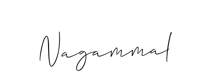 Use a signature maker to create a handwritten signature online. With this signature software, you can design (Allison_Script) your own signature for name Nagammal. Nagammal signature style 2 images and pictures png