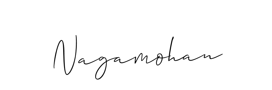 The best way (Allison_Script) to make a short signature is to pick only two or three words in your name. The name Nagamohan include a total of six letters. For converting this name. Nagamohan signature style 2 images and pictures png