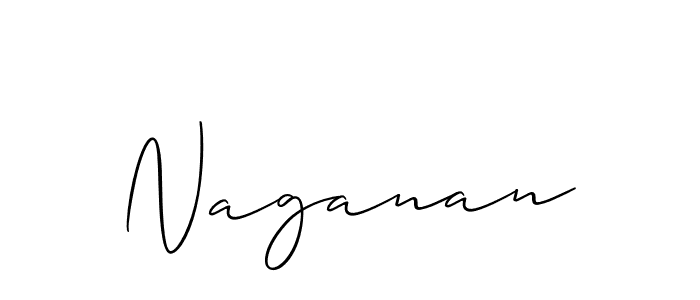 The best way (Allison_Script) to make a short signature is to pick only two or three words in your name. The name Naganan include a total of six letters. For converting this name. Naganan signature style 2 images and pictures png