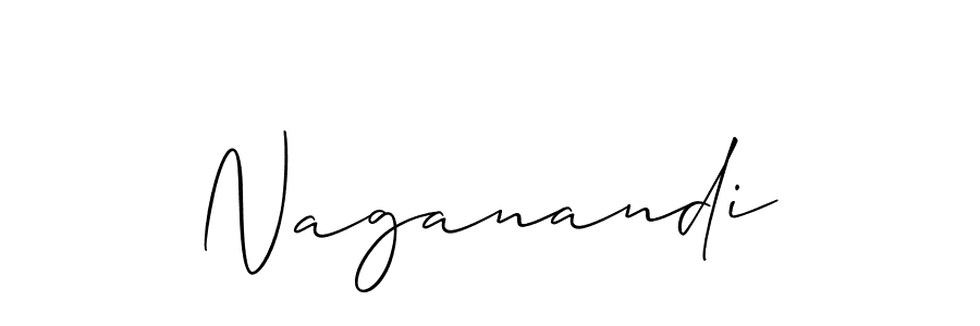 Similarly Allison_Script is the best handwritten signature design. Signature creator online .You can use it as an online autograph creator for name Naganandi. Naganandi signature style 2 images and pictures png