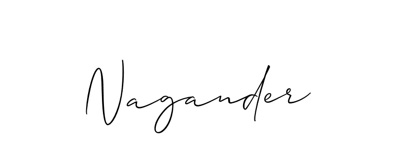if you are searching for the best signature style for your name Nagander. so please give up your signature search. here we have designed multiple signature styles  using Allison_Script. Nagander signature style 2 images and pictures png