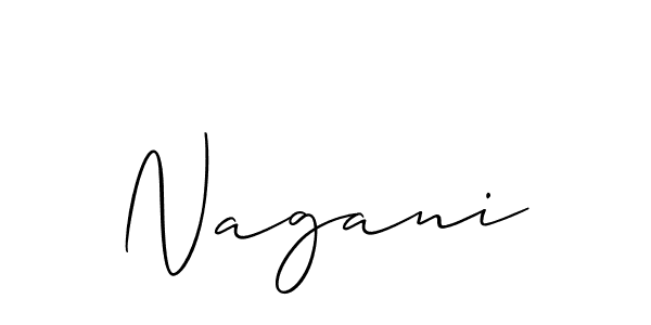 Nagani stylish signature style. Best Handwritten Sign (Allison_Script) for my name. Handwritten Signature Collection Ideas for my name Nagani. Nagani signature style 2 images and pictures png