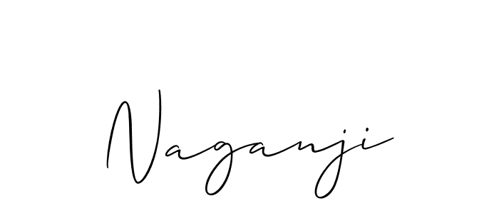 Also we have Naganji name is the best signature style. Create professional handwritten signature collection using Allison_Script autograph style. Naganji signature style 2 images and pictures png