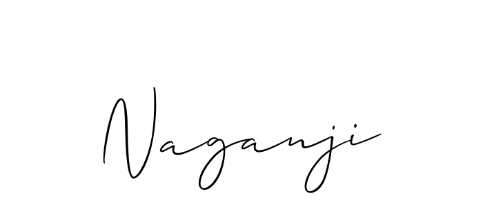 Best and Professional Signature Style for Naganji. Allison_Script Best Signature Style Collection. Naganji signature style 2 images and pictures png