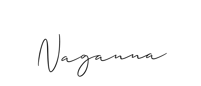 How to make Naganna name signature. Use Allison_Script style for creating short signs online. This is the latest handwritten sign. Naganna signature style 2 images and pictures png