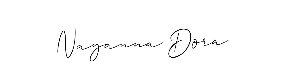 Make a beautiful signature design for name Naganna Dora. Use this online signature maker to create a handwritten signature for free. Naganna Dora signature style 2 images and pictures png