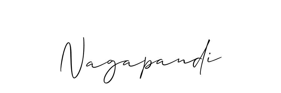 Allison_Script is a professional signature style that is perfect for those who want to add a touch of class to their signature. It is also a great choice for those who want to make their signature more unique. Get Nagapandi name to fancy signature for free. Nagapandi signature style 2 images and pictures png