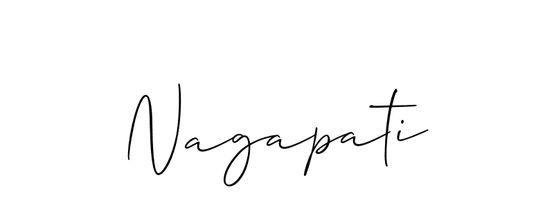 Allison_Script is a professional signature style that is perfect for those who want to add a touch of class to their signature. It is also a great choice for those who want to make their signature more unique. Get Nagapati name to fancy signature for free. Nagapati signature style 2 images and pictures png