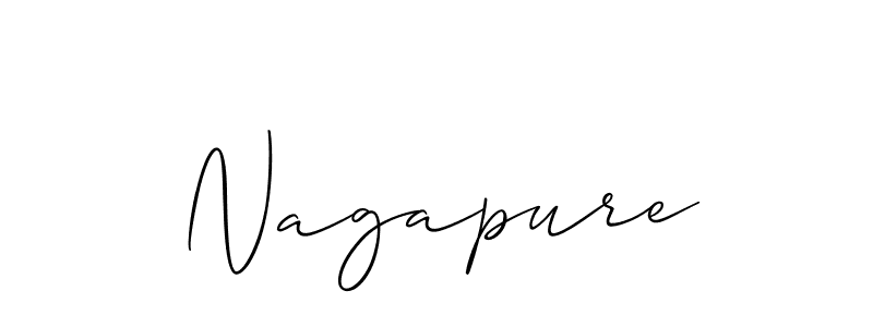 Make a short Nagapure signature style. Manage your documents anywhere anytime using Allison_Script. Create and add eSignatures, submit forms, share and send files easily. Nagapure signature style 2 images and pictures png