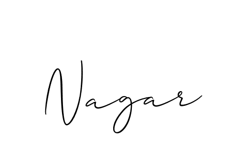 Make a beautiful signature design for name Nagar. Use this online signature maker to create a handwritten signature for free. Nagar signature style 2 images and pictures png