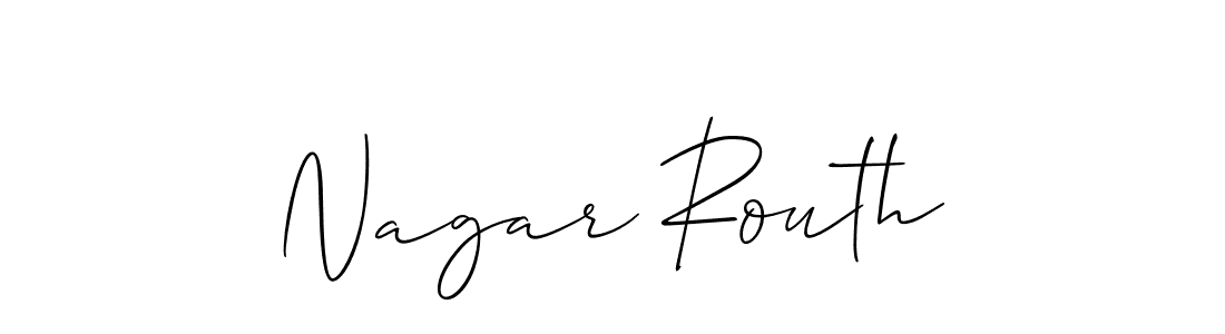 It looks lik you need a new signature style for name Nagar Routh. Design unique handwritten (Allison_Script) signature with our free signature maker in just a few clicks. Nagar Routh signature style 2 images and pictures png