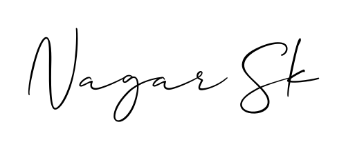 Try this chic Nagar Sk handwritten sign style. Using Allison_Script font elements, it gives your name a sleek, memorable identity. Nagar Sk signature style 2 images and pictures png