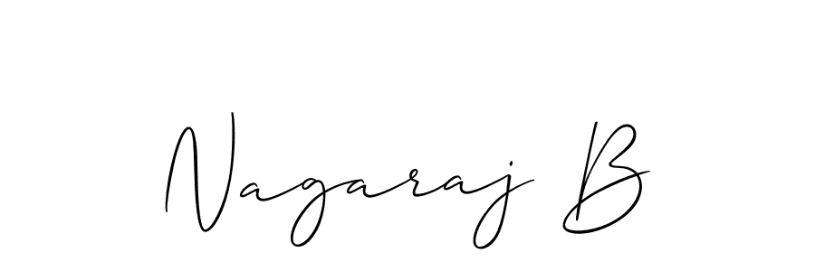 Nagaraj B stylish signature style. Best Handwritten Sign (Allison_Script) for my name. Handwritten Signature Collection Ideas for my name Nagaraj B. Nagaraj B signature style 2 images and pictures png