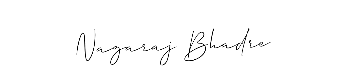 It looks lik you need a new signature style for name Nagaraj Bhadre. Design unique handwritten (Allison_Script) signature with our free signature maker in just a few clicks. Nagaraj Bhadre signature style 2 images and pictures png