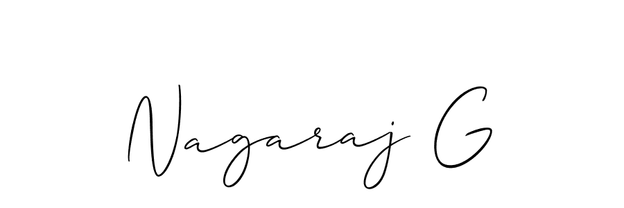 The best way (Allison_Script) to make a short signature is to pick only two or three words in your name. The name Nagaraj G include a total of six letters. For converting this name. Nagaraj G signature style 2 images and pictures png