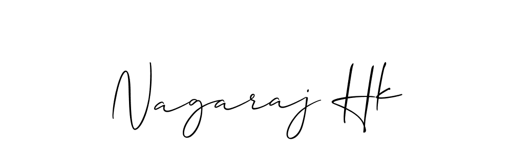 Use a signature maker to create a handwritten signature online. With this signature software, you can design (Allison_Script) your own signature for name Nagaraj Hk. Nagaraj Hk signature style 2 images and pictures png