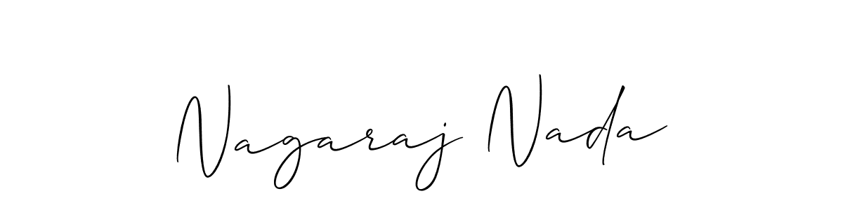 Design your own signature with our free online signature maker. With this signature software, you can create a handwritten (Allison_Script) signature for name Nagaraj Nada. Nagaraj Nada signature style 2 images and pictures png