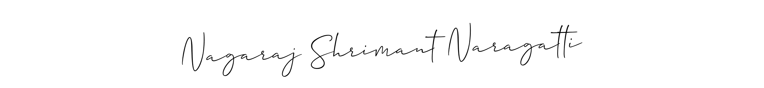 Create a beautiful signature design for name Nagaraj Shrimant Naragatti. With this signature (Allison_Script) fonts, you can make a handwritten signature for free. Nagaraj Shrimant Naragatti signature style 2 images and pictures png